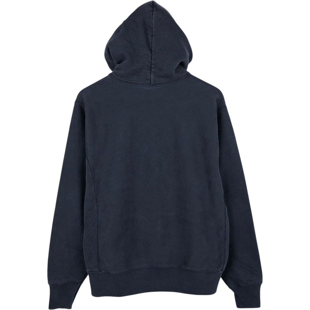 Champion REVERSE WEAVE College Sweat Full-Zip Hoodie, Men's Size M (approx.) cotton navy blue type Vintage Second Hand