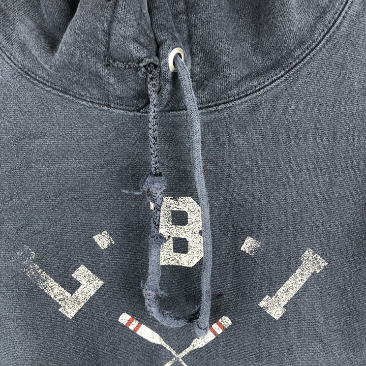 Champion REVERSE WEAVE College Sweat Full-Zip Hoodie, Men's Size M (approx.) cotton navy blue type Vintage Second Hand