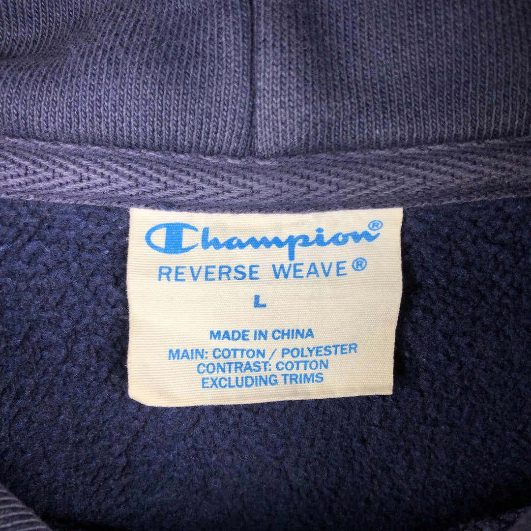 Champion REVERSE WEAVE Reverse Weave Sweat Pullover Hoodie Men's L size cotton navy blue type Vintage Second Hand