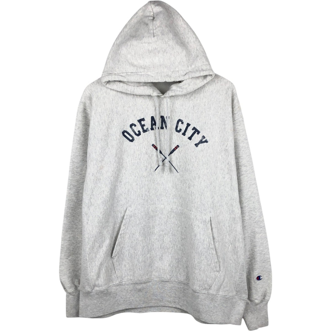 Champion REVERSE WEAVE Reverse Weave College Sweat Pullover Hoodie Men's XL cotton white type Vintage Second Hand