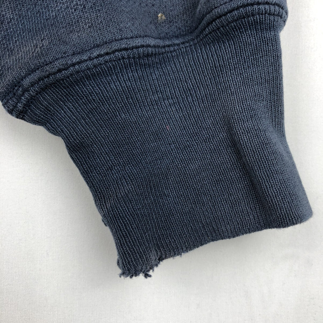 2000'S Champion PREMIUM REVERSE WEAVE Premium Reverse Weave Sweatshirt Pullover Hoodie, Men's Size M cotton navy blue type Vintage Second Hand