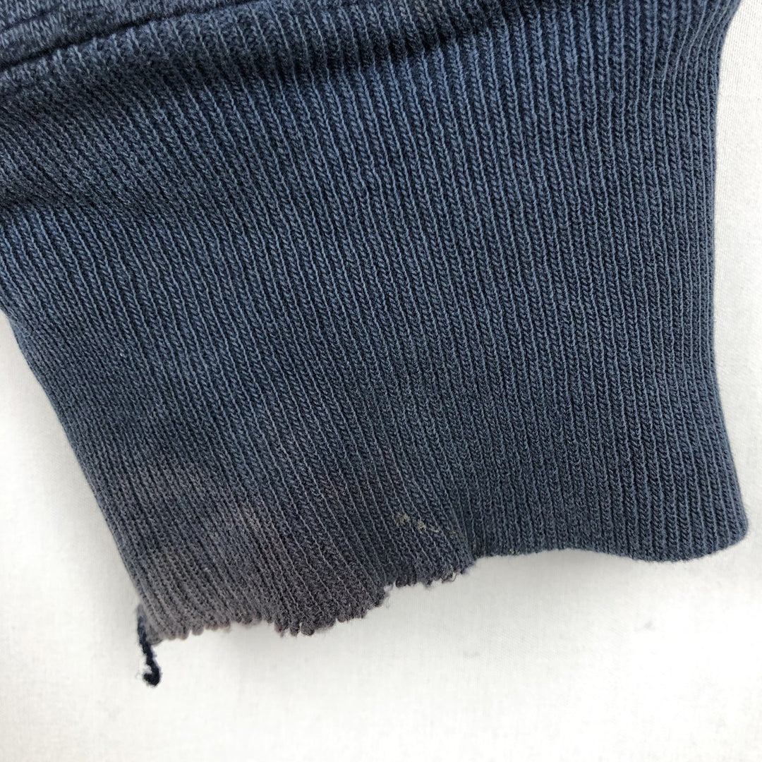 2000'S Champion PREMIUM REVERSE WEAVE Premium Reverse Weave Sweatshirt Pullover Hoodie, Men's Size M cotton navy blue type Vintage Second Hand