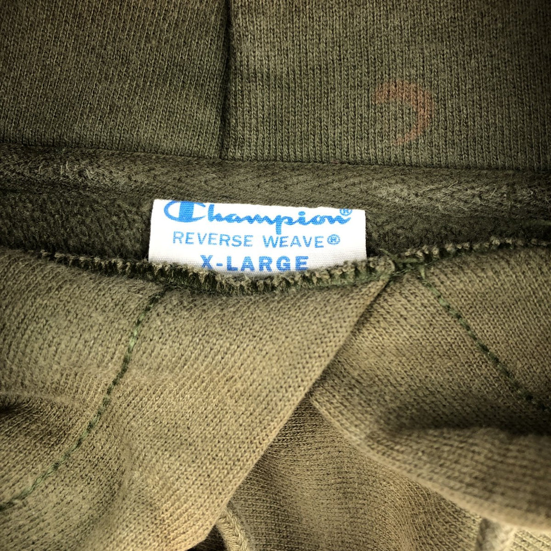 Champion REVERSE WEAVE Reverse Weave Sweat Pullover Hoodie Men's XL cotton Khaki type Vintage Second Hand