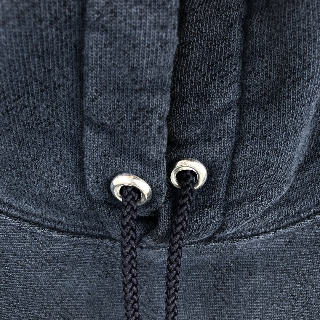 2000'S Champion PREMIUM REVERSE WEAVE Premium Reverse Weave Sweatshirt Pullover Hoodie, Men's Size L cotton navy blue type Vintage Second Hand