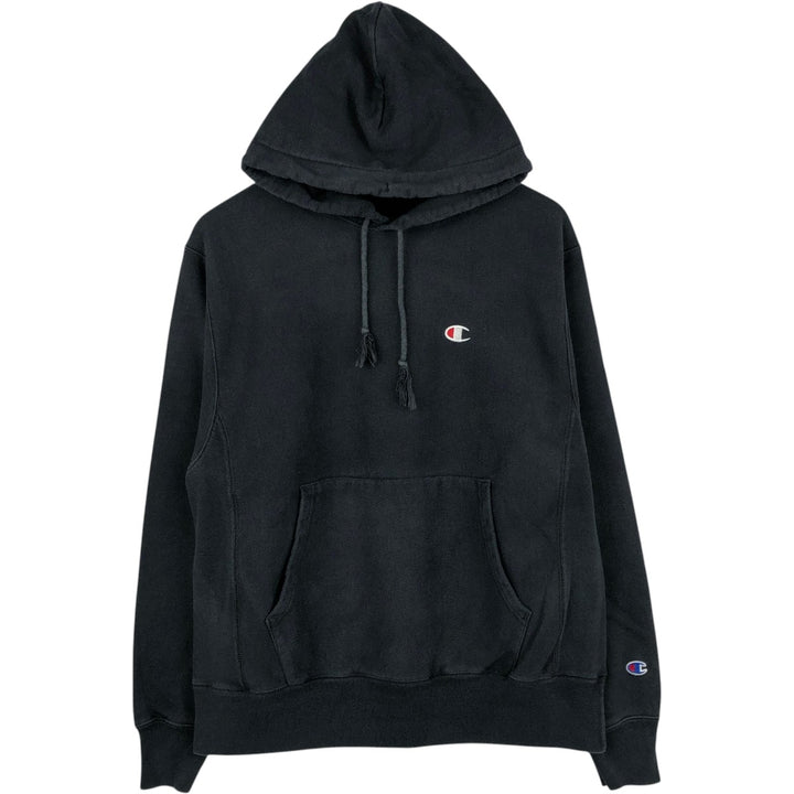 Champion REVERSE WEAVE Reverse Weave Sweat Pullover Hoodie Men's M cotton black type Vintage Second Hand