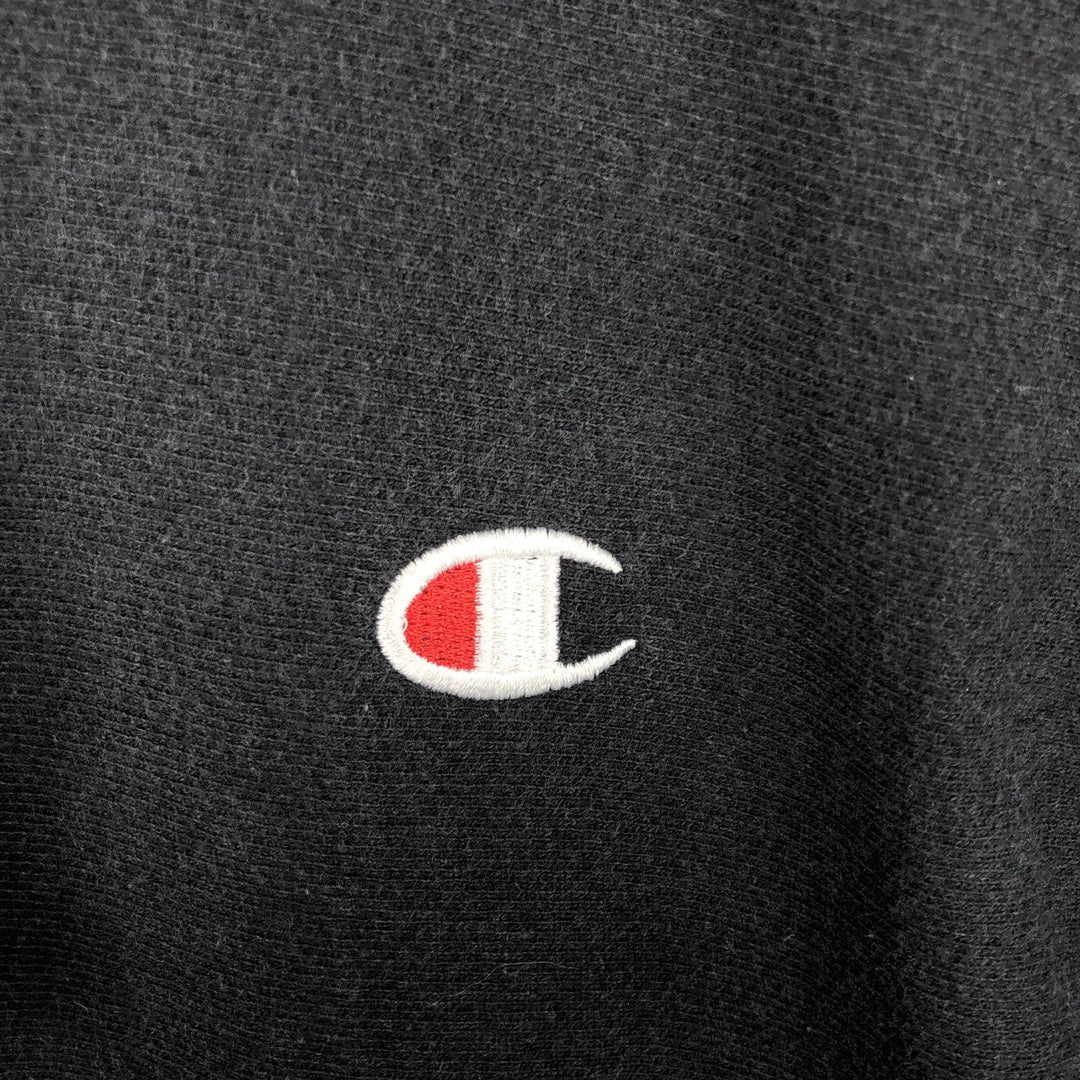 Champion REVERSE WEAVE Reverse Weave Sweat Pullover Hoodie Men's L size cotton black type Vintage Second Hand