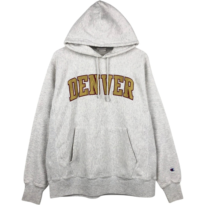 Champion Reverse Weave College Sweatshirt Full Zip Hoodie, Men's Size L cotton gray type Vintage Second Hand