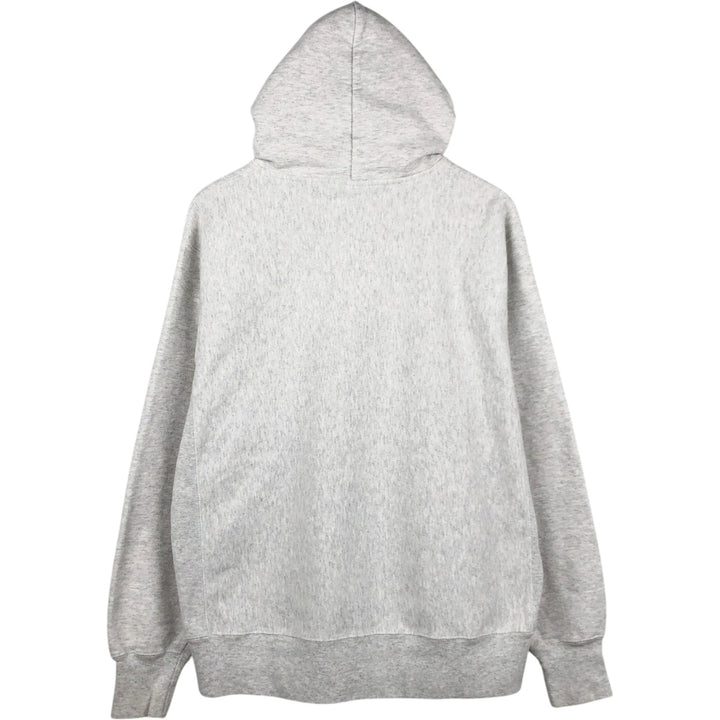 Champion Reverse Weave College Sweatshirt Full Zip Hoodie, Men's Size L cotton gray type Vintage Second Hand