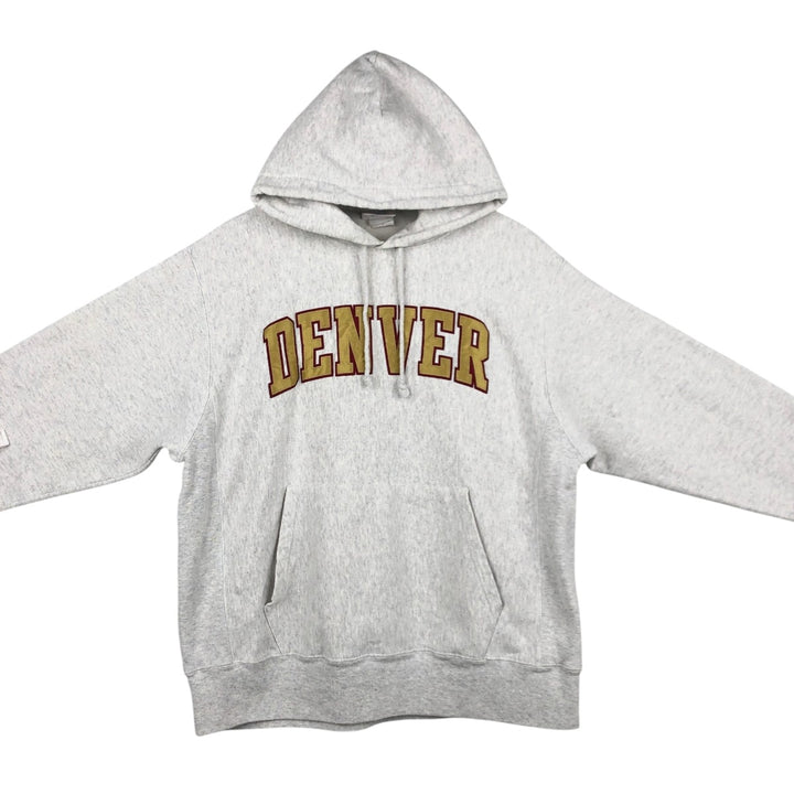 Champion Reverse Weave College Sweatshirt Full Zip Hoodie, Men's Size L cotton gray type Vintage Second Hand