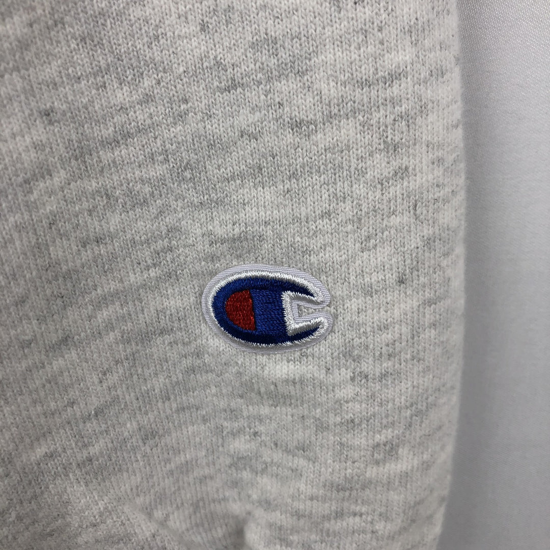 Champion Reverse Weave College Sweatshirt Full Zip Hoodie, Men's Size L cotton gray type Vintage Second Hand