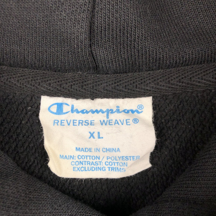 Champion REVERSE WEAVE Reverse Weave Sweat Pullover Hoodie Men's XL cotton black type Vintage Second Hand