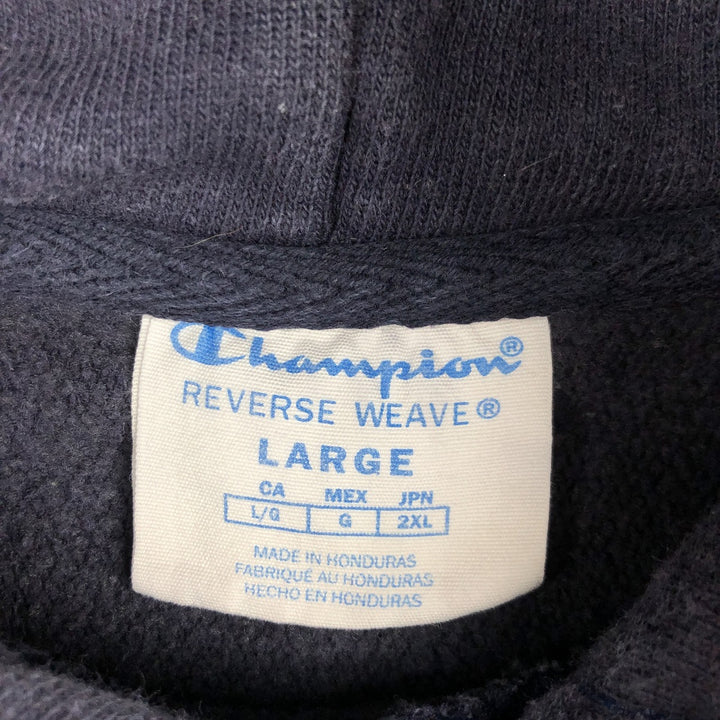 Champion REVERSE WEAVE Reverse Weave Sweat Pullover Hoodie Men's L size cotton navy blue type Vintage Second Hand
