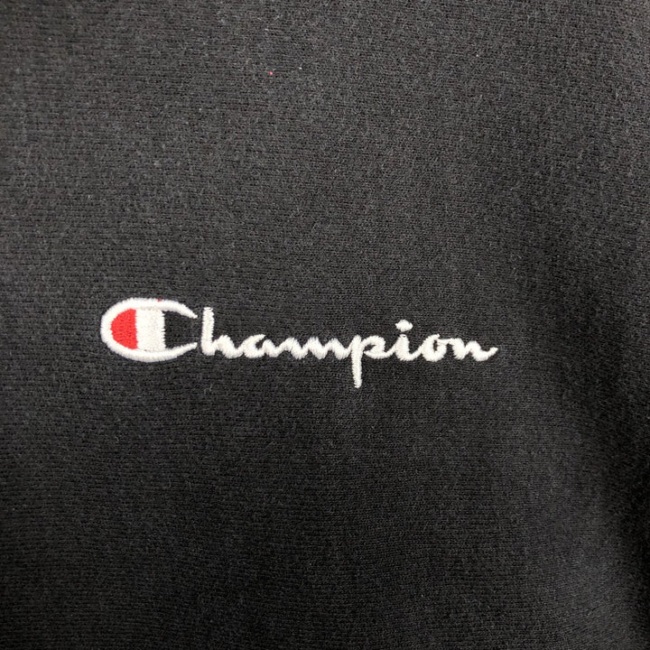 Champion REVERSE WEAVE Reverse Weave Sweat Pullover Hoodie Men's L size cotton black type Vintage Second Hand