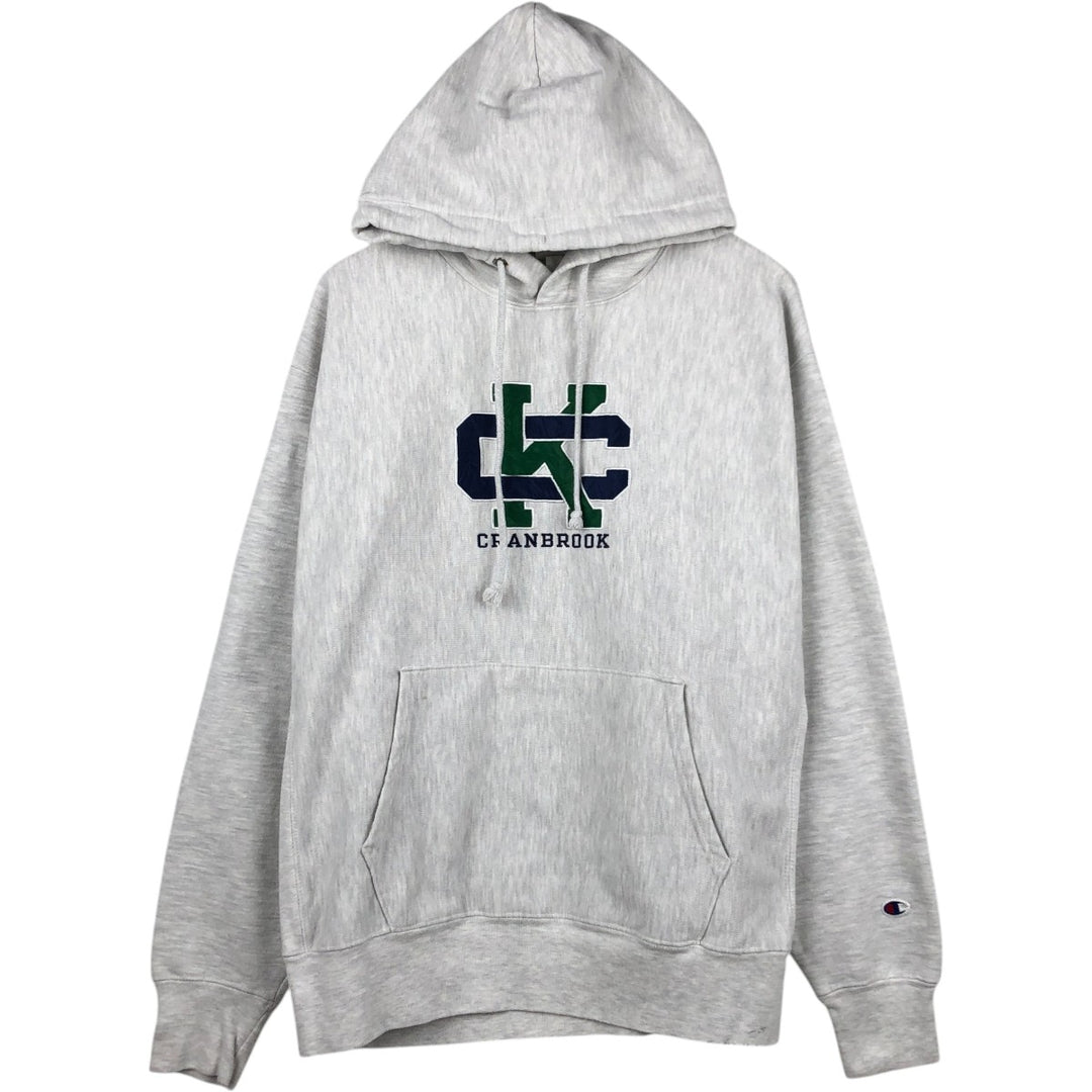 Champion REVERSE WEAVE College Sweat Full-Zip Hoodie, Men's Size XL (approx.) cotton gray type Vintage Second Hand