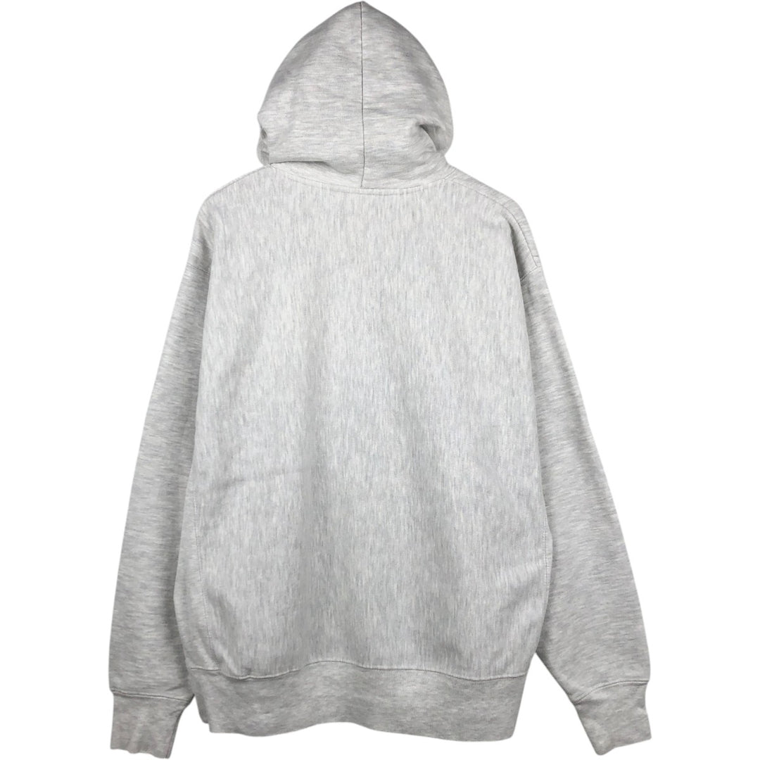 Champion REVERSE WEAVE College Sweat Full-Zip Hoodie, Men's Size XL (approx.) cotton gray type Vintage Second Hand