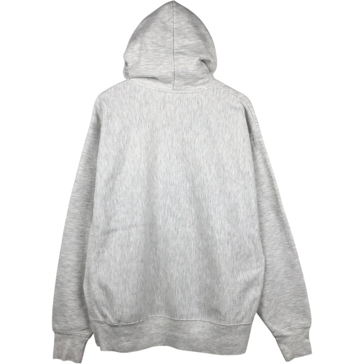 Champion REVERSE WEAVE College Sweat Full-Zip Hoodie, Men's Size XL (approx.) cotton gray type Vintage Second Hand