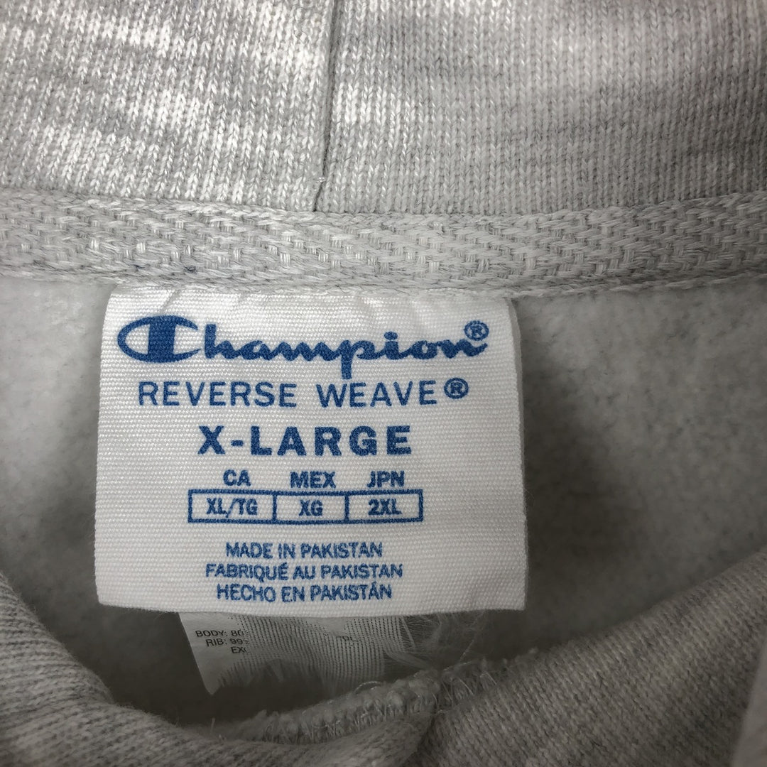 Champion REVERSE WEAVE College Sweat Full-Zip Hoodie, Men's Size XL (approx.) cotton gray type Vintage Second Hand