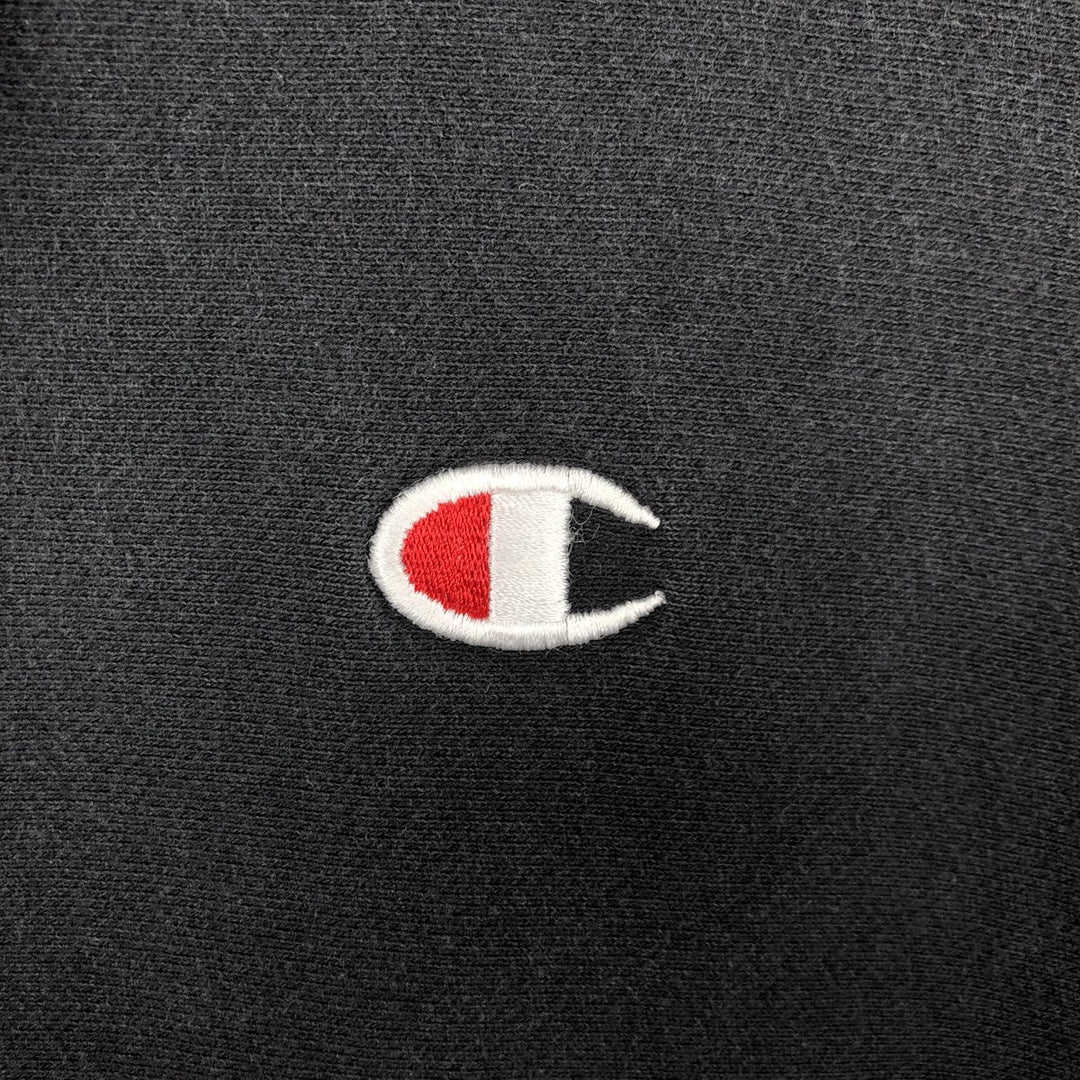 Champion REVERSE WEAVE Reverse Weave Sweat Pullover Hoodie Men's L size cotton black type Vintage Second Hand