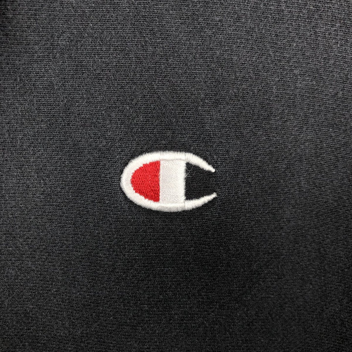 Champion REVERSE WEAVE Reverse Weave Sweat Pullover Hoodie Men's L size cotton black type Vintage Second Hand