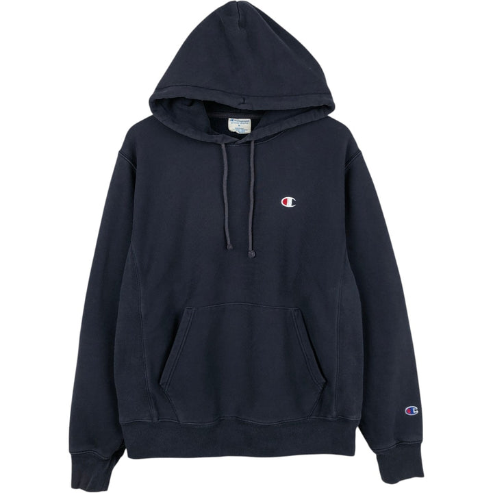 Champion REVERSE WEAVE Reverse Weave Sweat Pullover Hoodie Men's M cotton black type Vintage Second Hand
