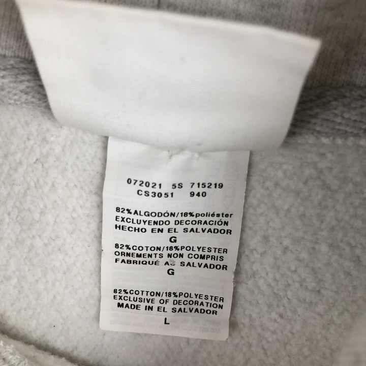Champion Reverse Weave US Navy Sweat Pullover Hoodie (Men's Size L equivalent) cotton gray type Vintage Second Hand