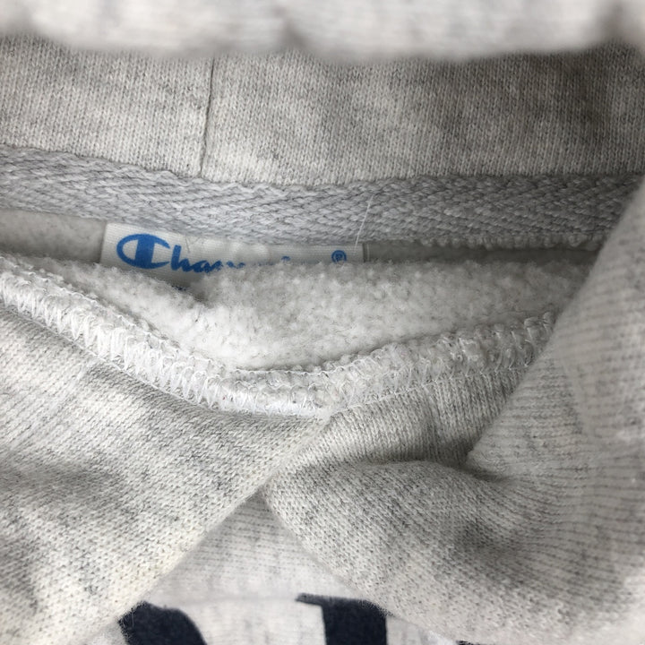 Champion Reverse Weave US Navy Sweat Pullover Hoodie (Men's Size L equivalent) cotton gray type Vintage Second Hand