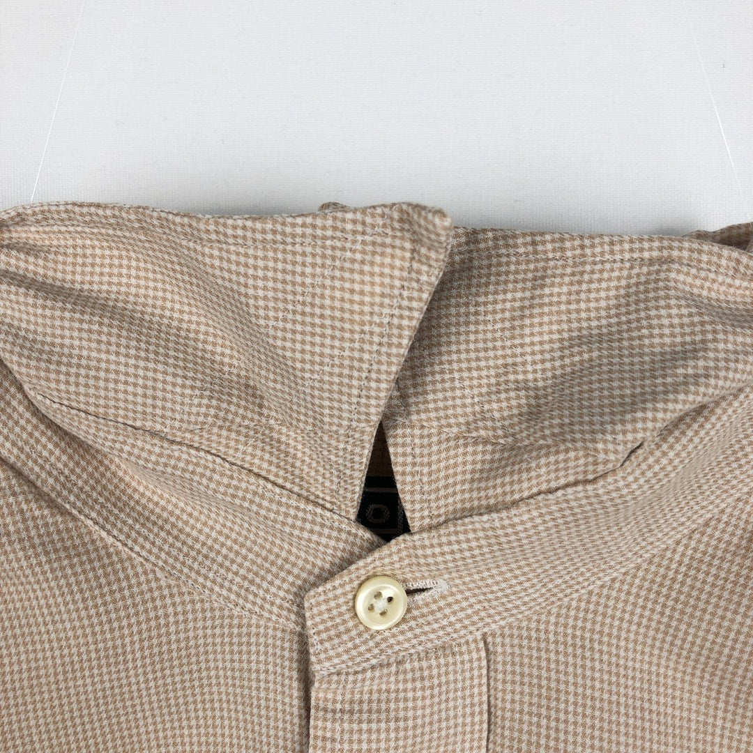Ralph Lauren POLO by Ralph Lauren LOWELL Long-Sleeve Button-Down Check Shirt, Men's Size L (approx.) cotton orange type Vintage Second Hand