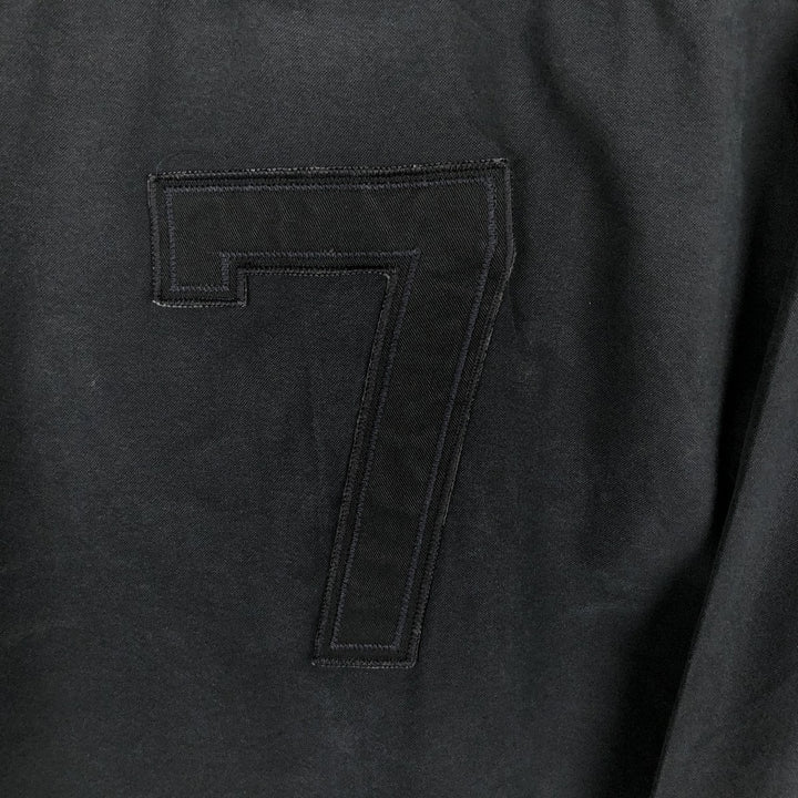 Ralph Lauren POLO RALPH LAUREN embroidered long-sleeved cotton shirt, men's size XXL equivalent. cotton black type Vintage Second Hand