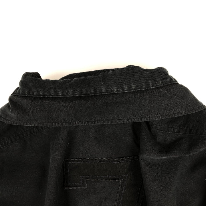 Ralph Lauren POLO RALPH LAUREN embroidered long-sleeved cotton shirt, men's size XXL equivalent. cotton black type Vintage Second Hand
