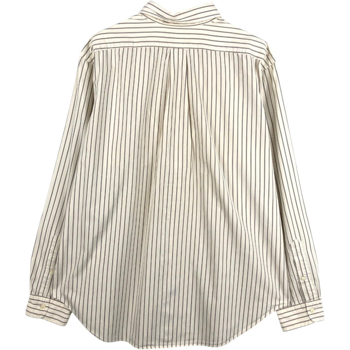 Ralph Lauren Classic Fit Long Sleeve Button Down Striped Shirt Men's XL cotton white type Vintage Second Hand