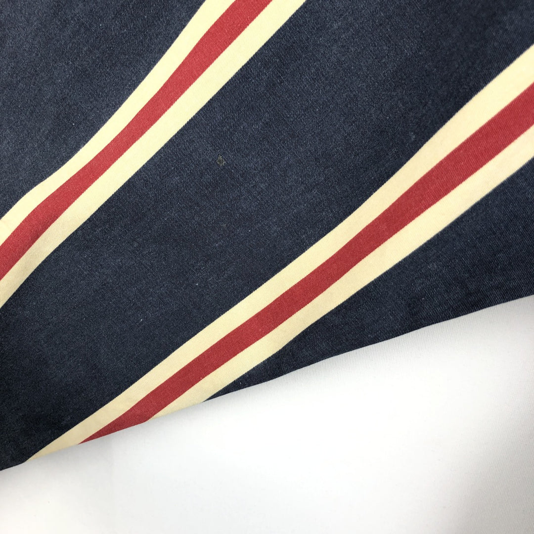 Ralph Lauren POLO by Ralph Lauren long-sleeved button-down striped shirt, men's size XL cotton navy blue type Vintage Second Hand