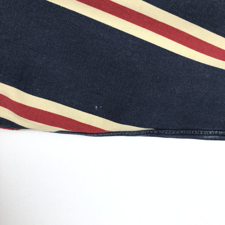 Ralph Lauren POLO by Ralph Lauren long-sleeved button-down striped shirt, men's size XL cotton navy blue type Vintage Second Hand