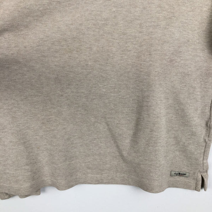 Eddie Bauer Thermal Long-Sleeve T-Shirt, Men's Size S cotton Beige type Vintage Second Hand