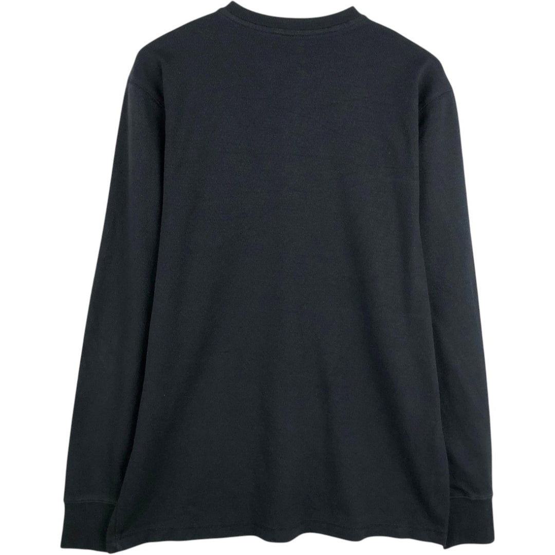 Carhartt Henley Neck Thermal Long Tee, Honeycomb, Men's Size L cotton black type Vintage Second Hand