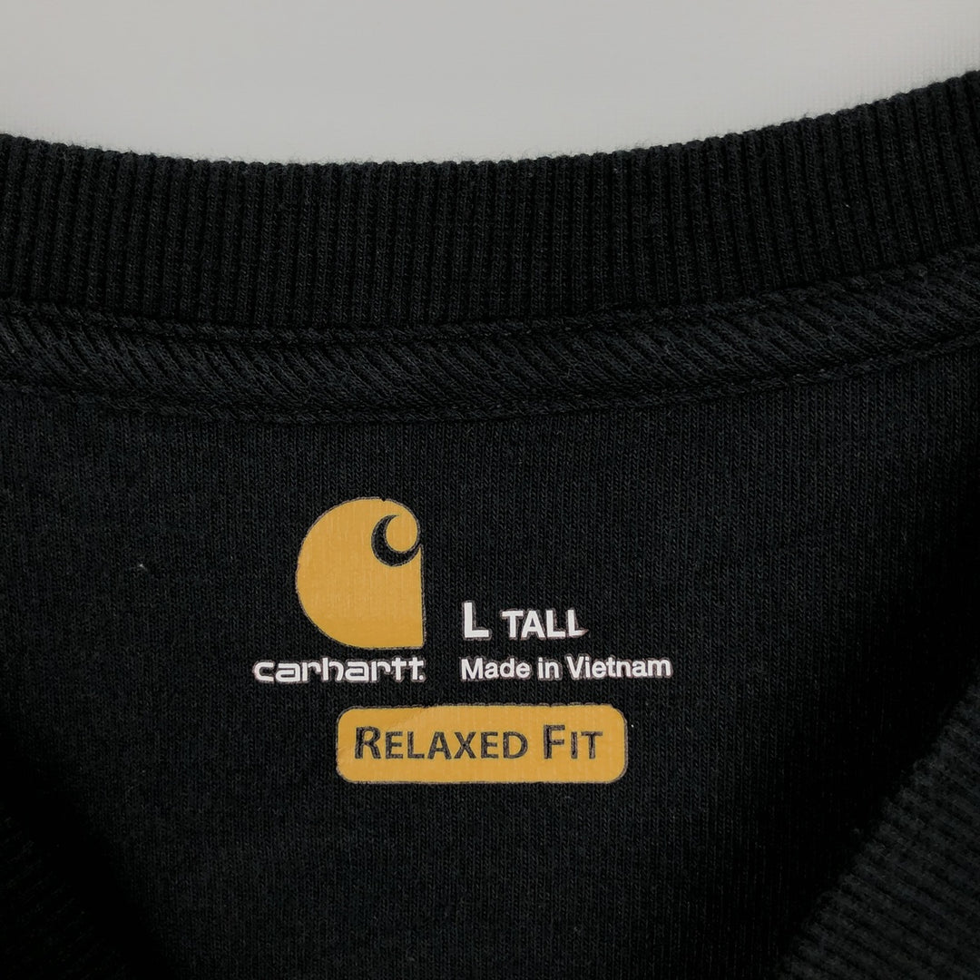Carhartt Henley Neck Thermal Long Tee, Honeycomb, Men's Size L cotton black type Vintage Second Hand