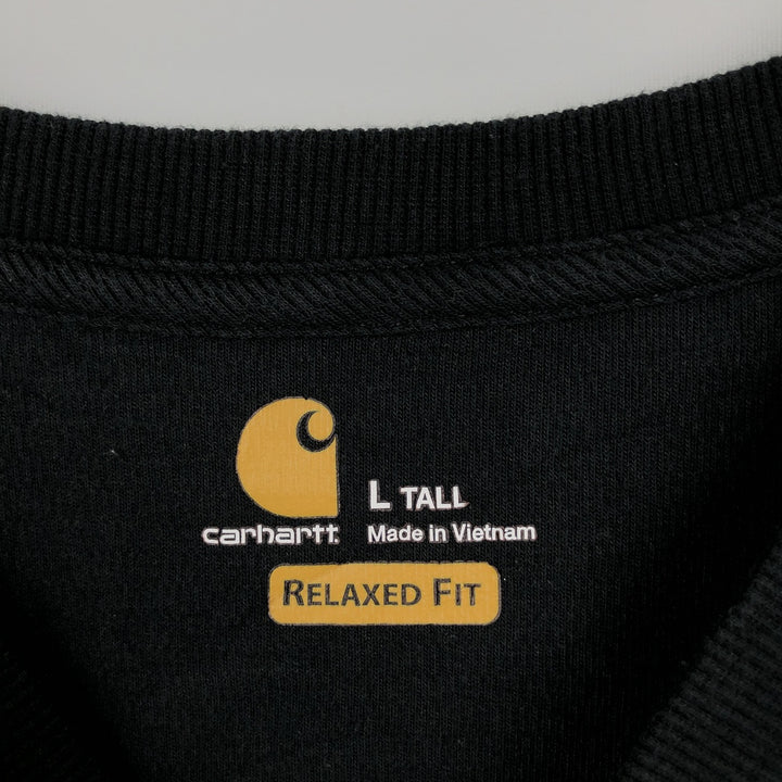Carhartt Henley Neck Thermal Long Tee, Honeycomb, Men's Size L cotton black type Vintage Second Hand