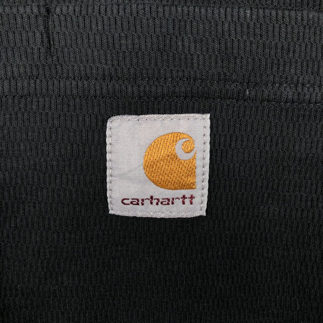 Carhartt Henley Neck Thermal Long Tee, Honeycomb, Men's Size L cotton black type Vintage Second Hand