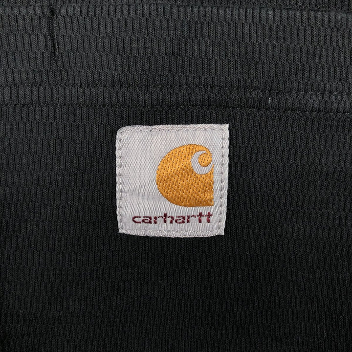 Carhartt Henley Neck Thermal Long Tee, Honeycomb, Men's Size L cotton black type Vintage Second Hand