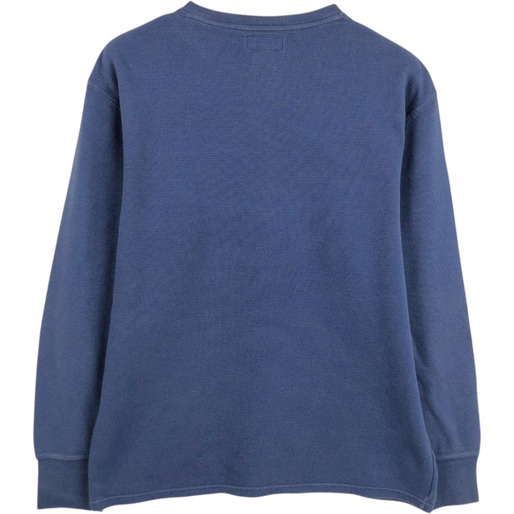 Ralph Lauren POLO RALPH LAUREN Thermal Long T-shirt Waffle Men's XL cotton blue type Vintage Second Hand