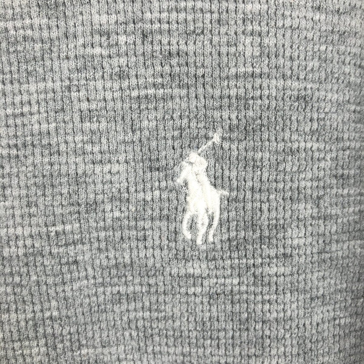Ralph Lauren POLO RALPH LAUREN SLEEPWEAR Thermal Long T-shirt Waffle Men's XXL cotton gray type Vintage Second Hand