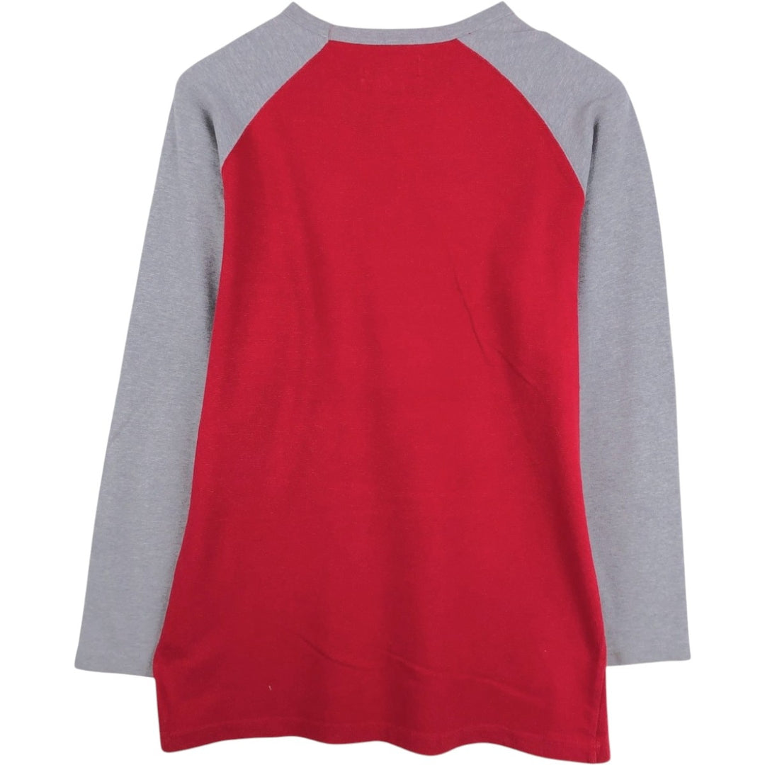 Ralph Lauren CHAPS Thermal Long-Sleeve T-Shirt, Men's Size M (approx.) cotton red type Vintage Second Hand