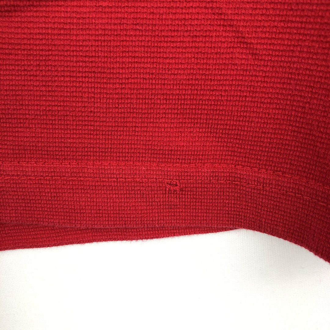 Ralph Lauren CHAPS Thermal Long-Sleeve T-Shirt, Men's Size M (approx.) cotton red type Vintage Second Hand