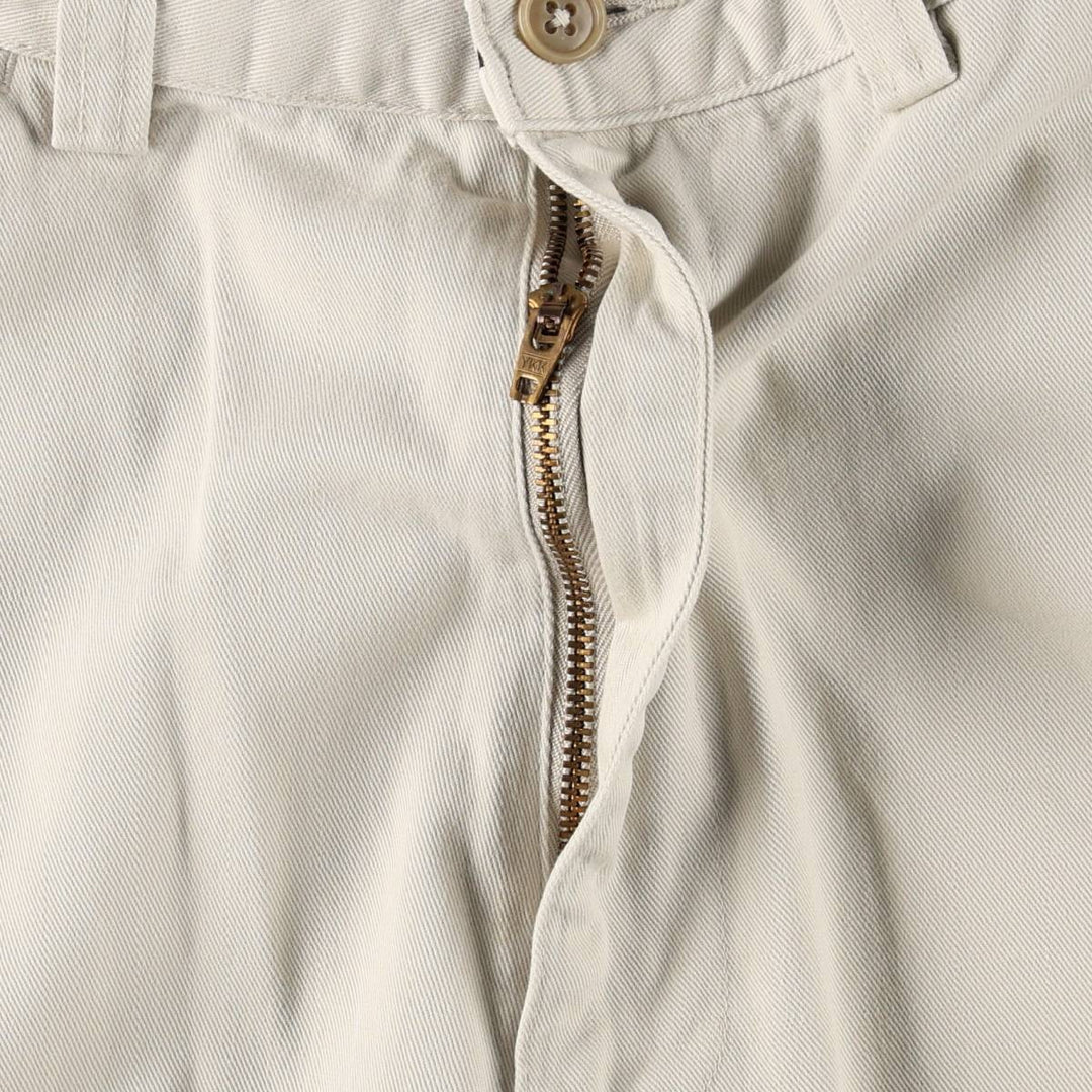 Ralph Lauren POLO GOLF PHILIP SHORT Chino Shorts, Men's Size W34 (approx.) cotton ivory Vintage Second Hand