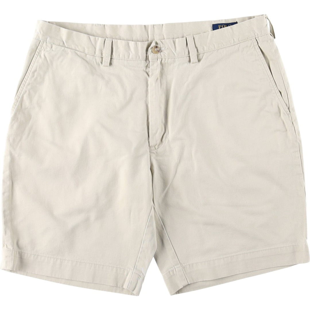 Ralph Lauren POLO RALPH LAUREN CLASSIC FIT 9" Chino Shorts (Men's size W37 equivalent) cotton Beige type Vintage Second Hand