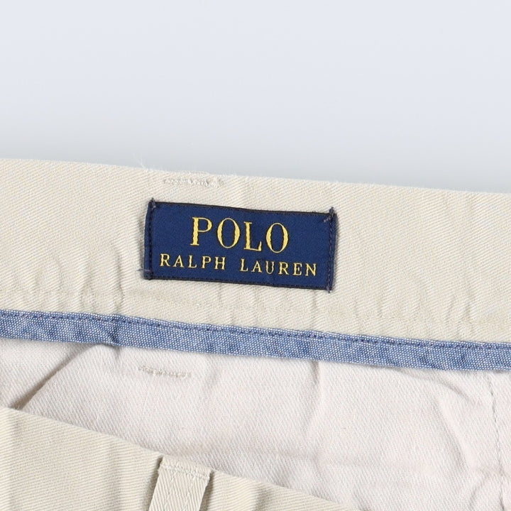 Ralph Lauren POLO RALPH LAUREN CLASSIC FIT 9" Chino Shorts (Men's size W37 equivalent) cotton Beige type Vintage Second Hand