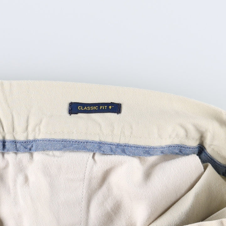 Ralph Lauren POLO RALPH LAUREN CLASSIC FIT 9" Chino Shorts (Men's size W37 equivalent) cotton Beige type Vintage Second Hand