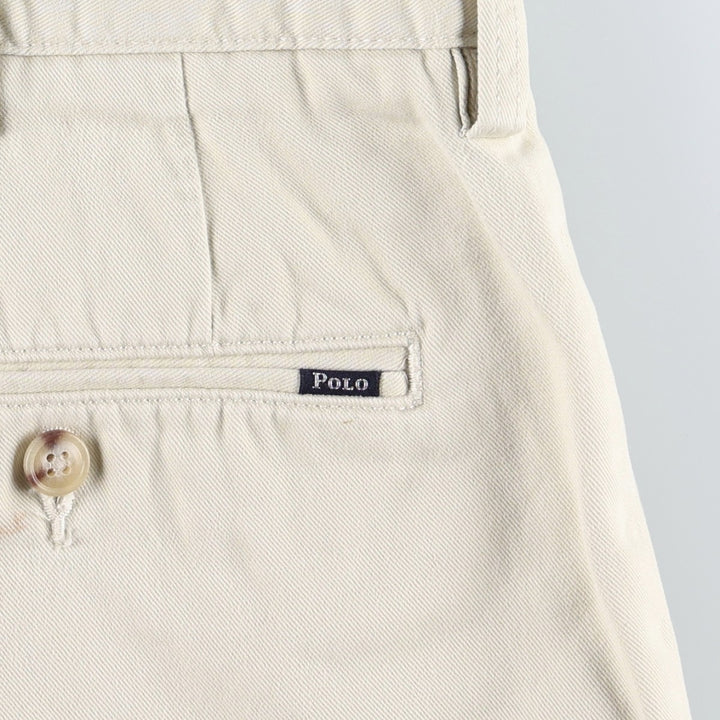 Ralph Lauren POLO RALPH LAUREN CLASSIC FIT 9" Chino Shorts (Men's size W37 equivalent) cotton Beige type Vintage Second Hand