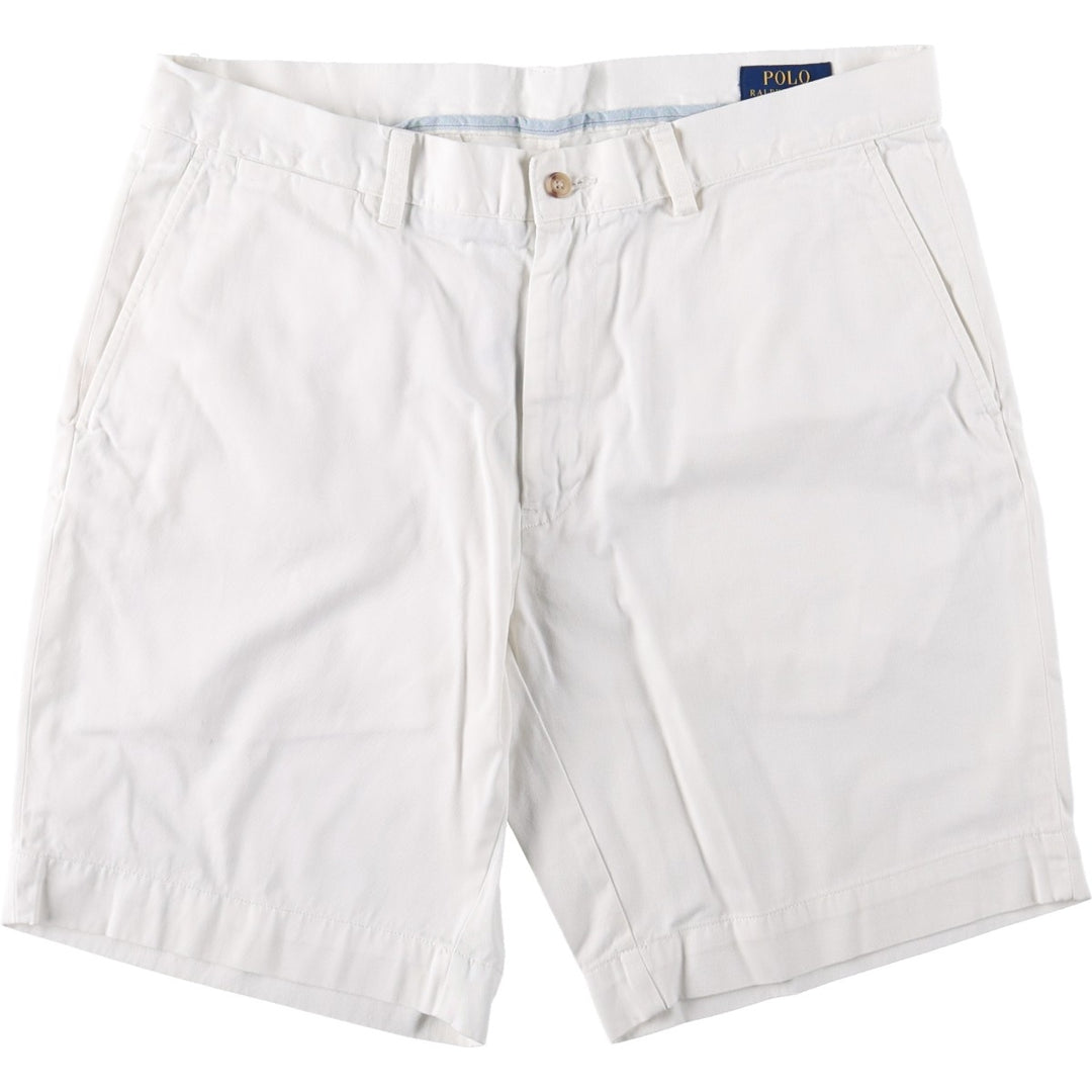 Ralph Lauren POLO RALPH LAUREN CLASSIC FIT 9" Chino Shorts (Men's size W36 equivalent) cotton white type Vintage Second Hand
