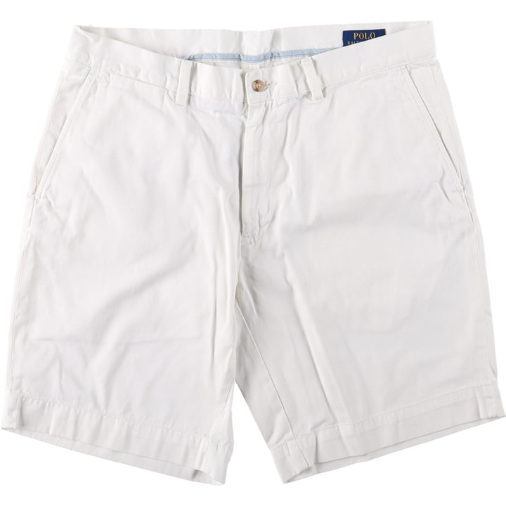Ralph Lauren POLO RALPH LAUREN CLASSIC FIT 9" Chino Shorts (Men's size W36 equivalent) cotton white type Vintage Second Hand