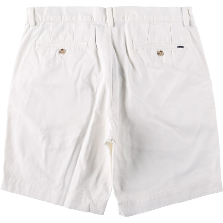 Ralph Lauren POLO RALPH LAUREN CLASSIC FIT 9" Chino Shorts (Men's size W36 equivalent) cotton white type Vintage Second Hand